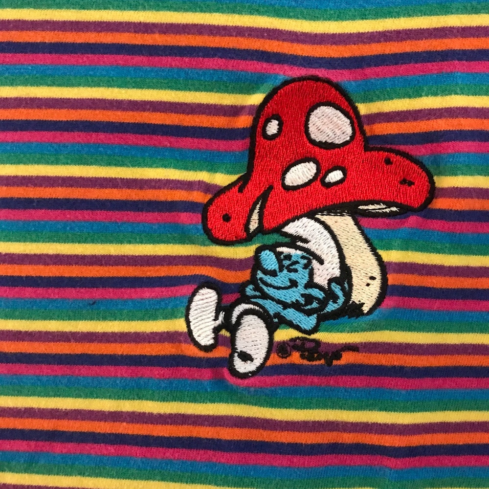 SOLD - Smurfs Striped Shirt
